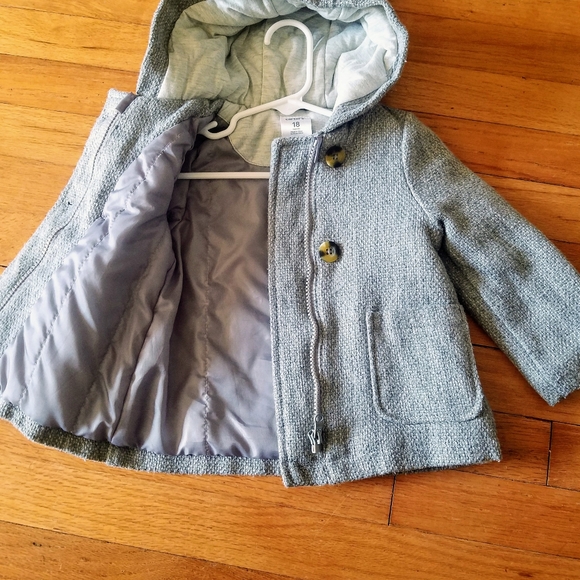 Gray toddler peacoat - Picture 4 of 8